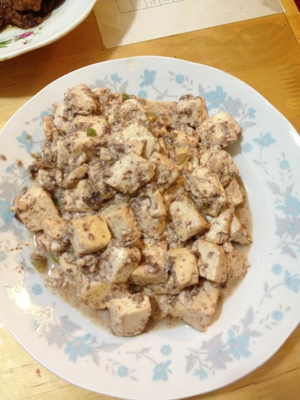 虾酱炒豆腐