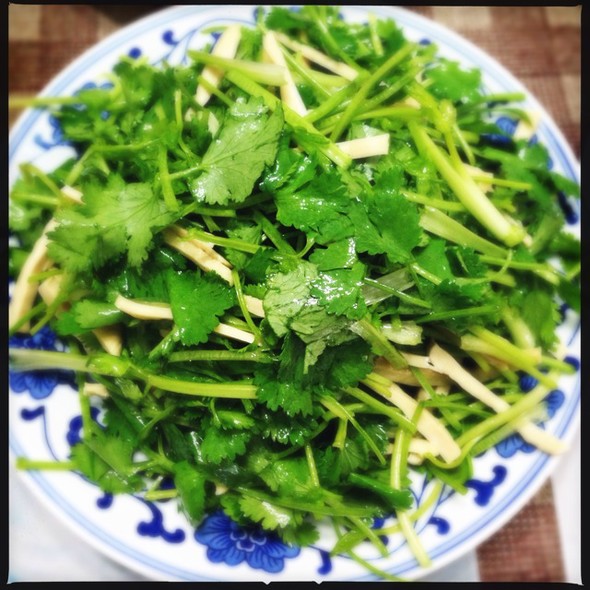 麻油拌香菜干丝