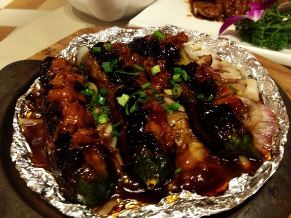 铁板肉沫茄子