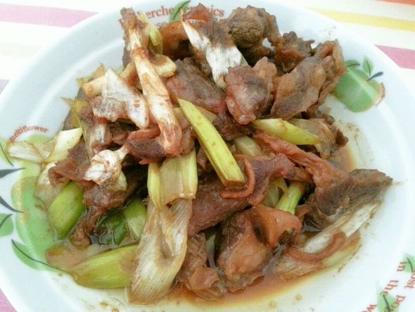 大葱炒牛肉