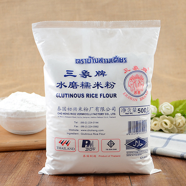 泰国进口三象糯米粉 烘焙原料冰皮月饼粉糯米糍原料 500g