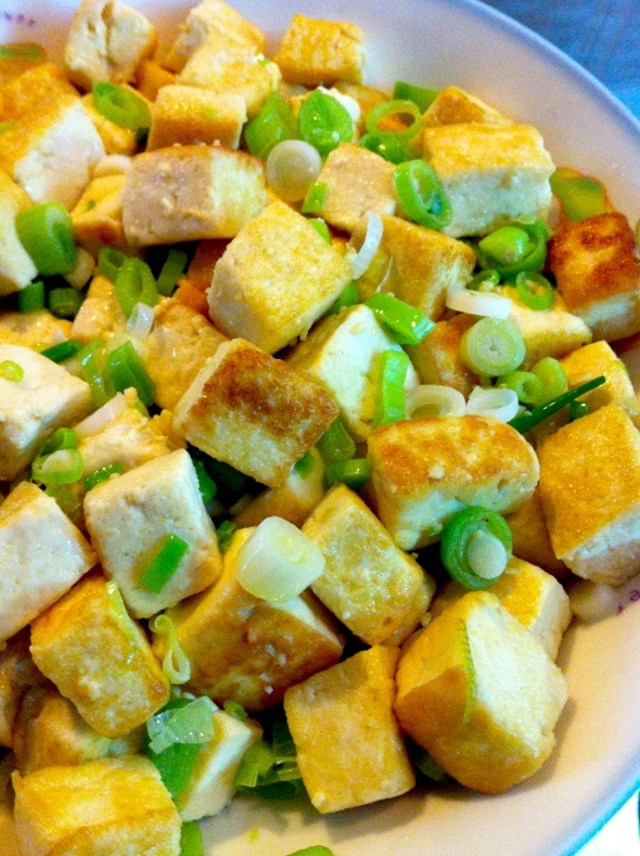 最简单的家常素炒豆腐图片