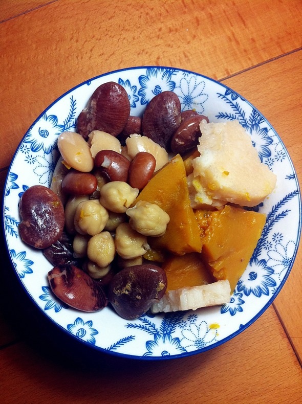 、杂豆南瓜淮山粥。