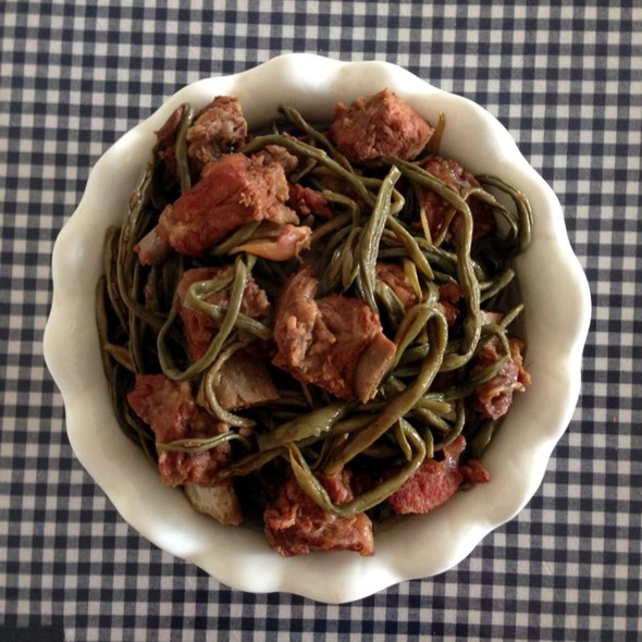 排骨炖干豆角