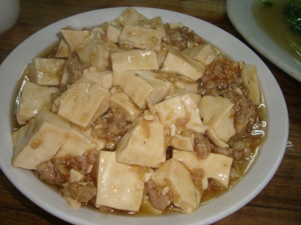 肉末内脂豆腐图片